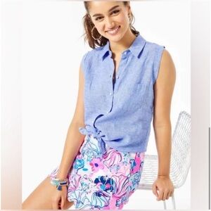 NWT Lilly Pulitzer Size 2 Colette Skort Make A Splash Scalloped Prosecco